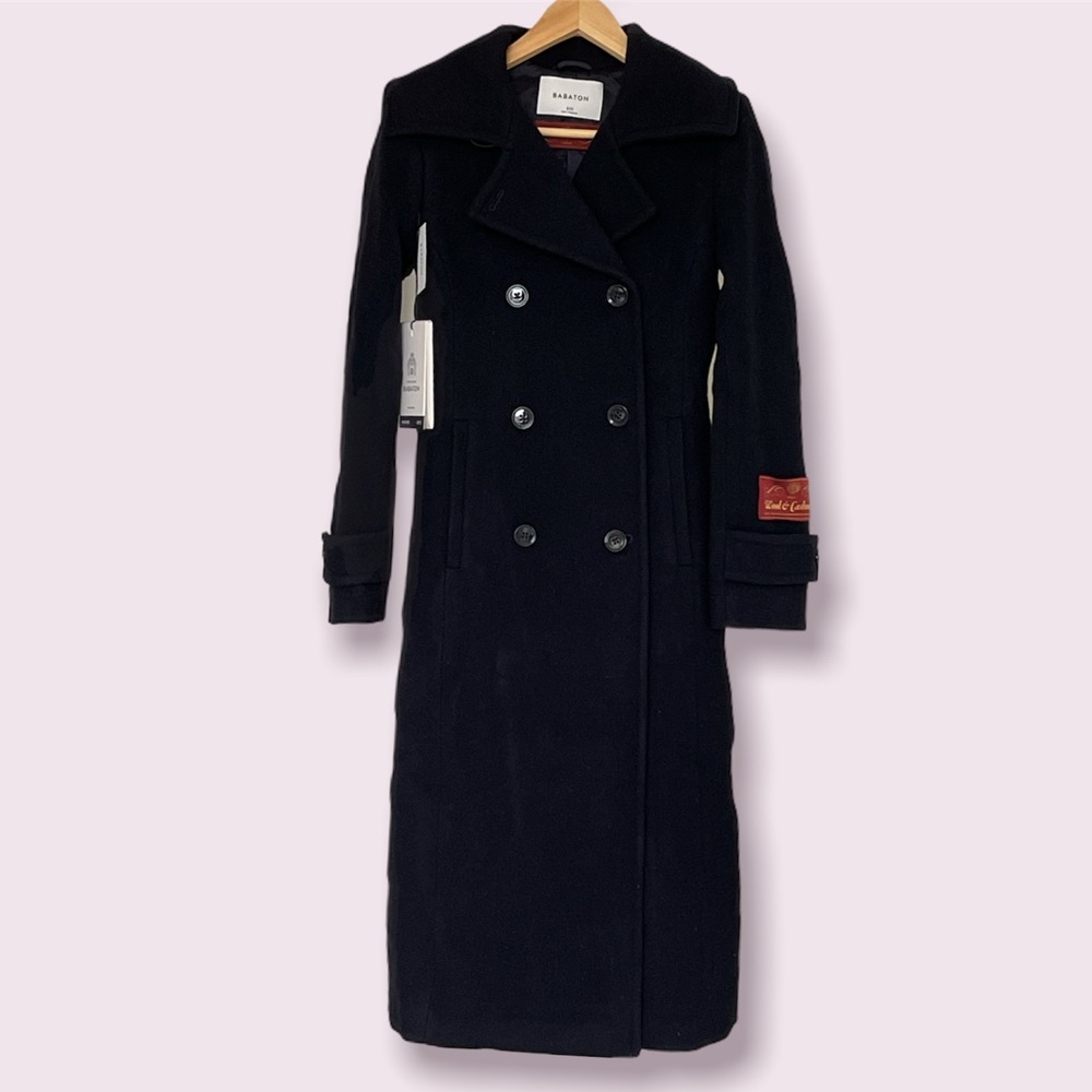Cashmere&Wool Babaton PLAZA COAT peacock navy